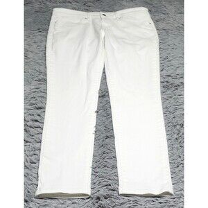 Levis 711 Skinny Jeans Womens 30x30 White Stretch Denim Mid Rise Slim Fit Pants